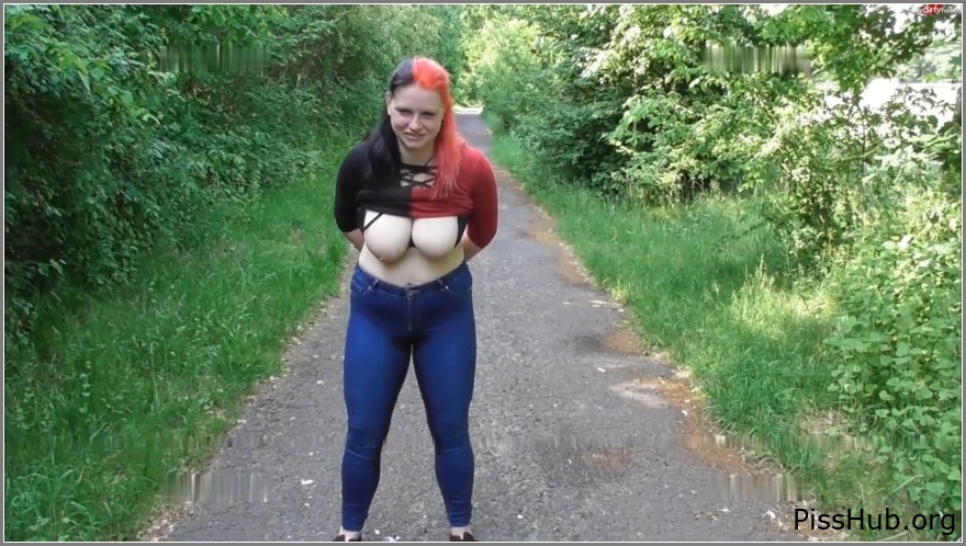 Wet Fetish Love - First outdoor video The Pisswalk., Harley-24, 2025 messy pee