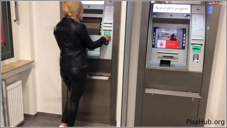 Wet Porn Fantasy - I’ve obviously peed in the bank branch – I can’t make it home!, SteffiBlond, 2025 pee girl